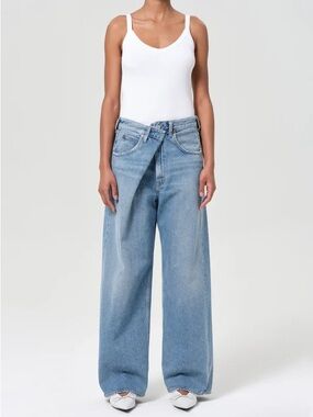 AGOLDE Vana Fold Jeans Mantra Hemmed Petite Size 31